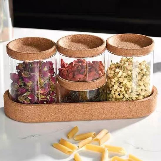 Glass Spice Jars With Cork Lids